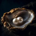 Vacuum Sealed Oyster Pearl, Twin Round
